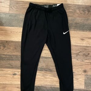 Mens Black Nike Standard Fit Training Pants